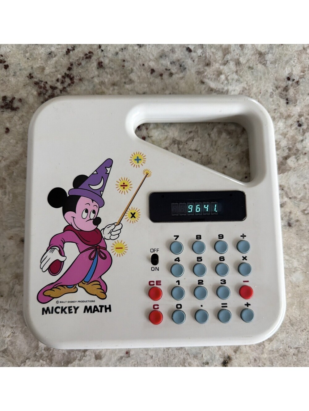 1975 Vintage Mickey Math Calculator working